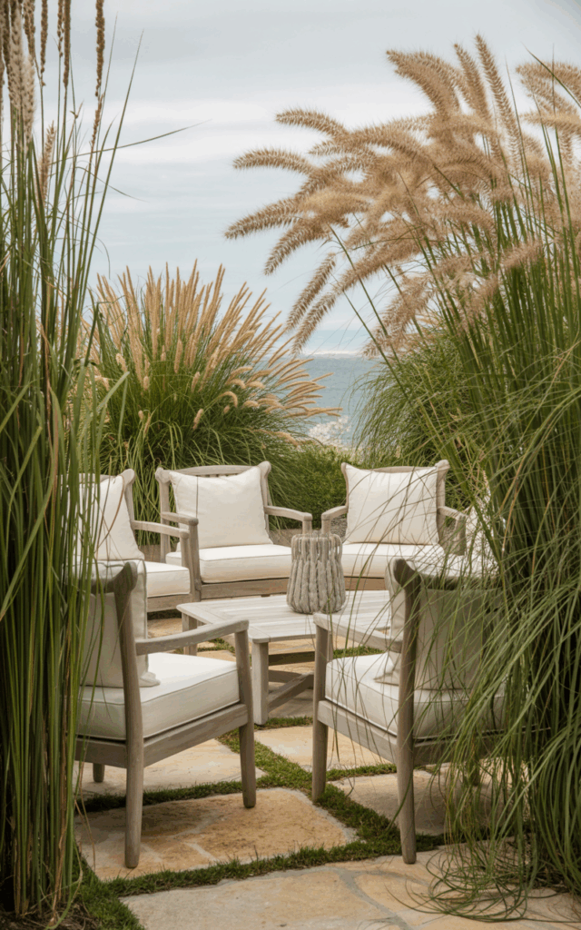 Frame Your Patio with Tall Ornamental Grasses