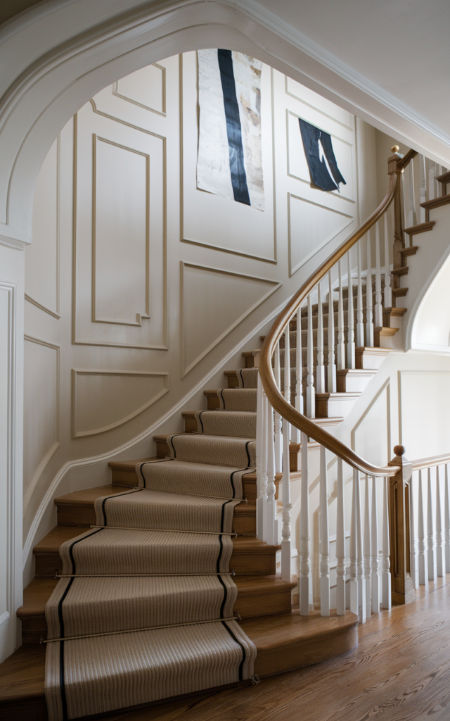 Frame oversized art with custom panel molding