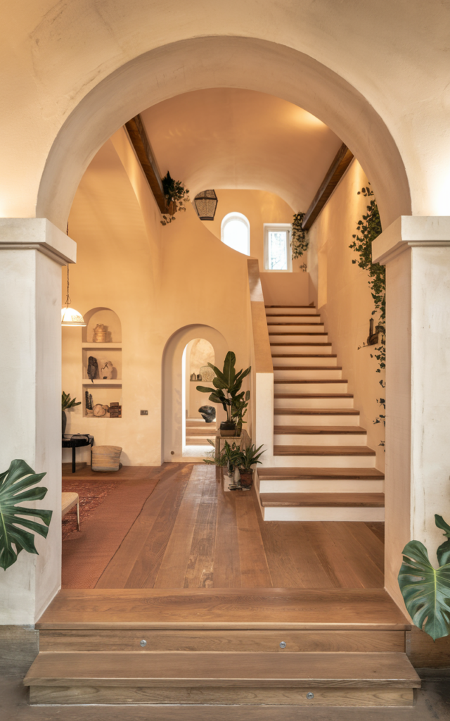 Frame the Staircase with Arch Detailing