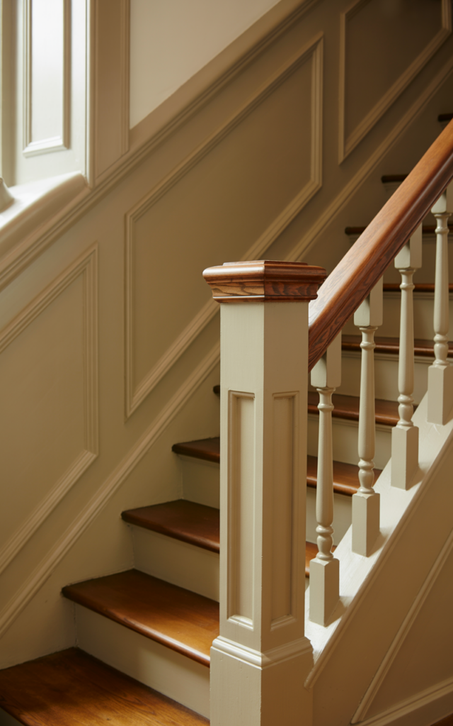 Frame the staircase with dramatic trim work