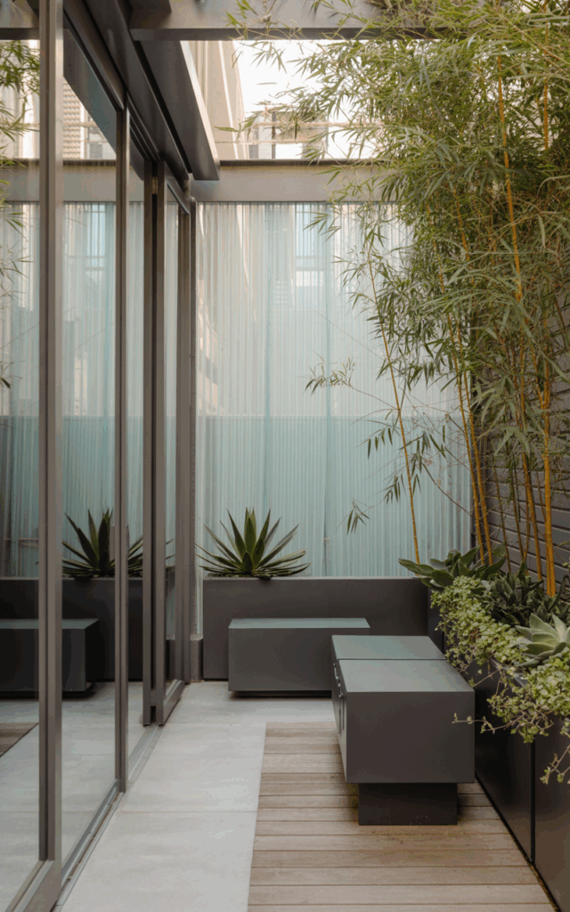 Install Frosted Glass Panels for Modern Privacy