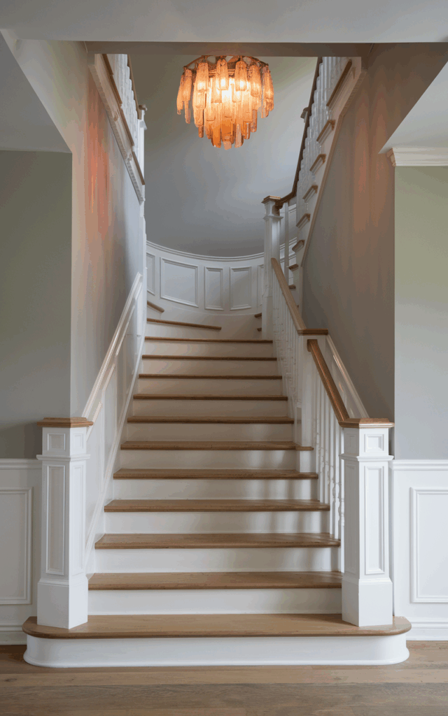 Install a Color-Tinted Glass Chandelier for Personality