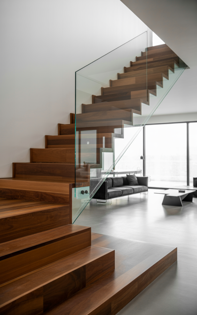 Install a Glass Railing with Wood Treads