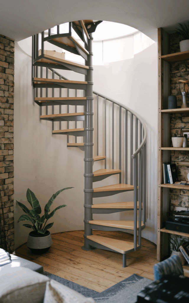 Install a Spiral Staircase in Tight Corners