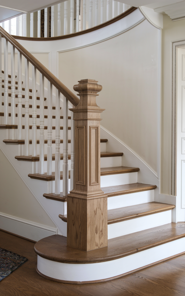 Install a Statement Wood Newel Post