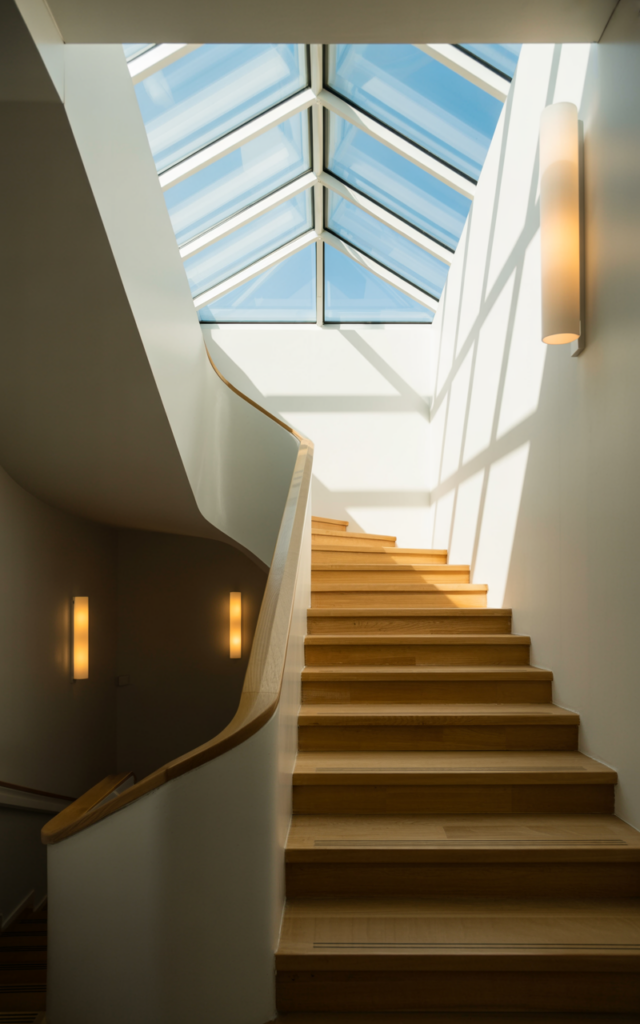 Install a skylight above the stairwell.