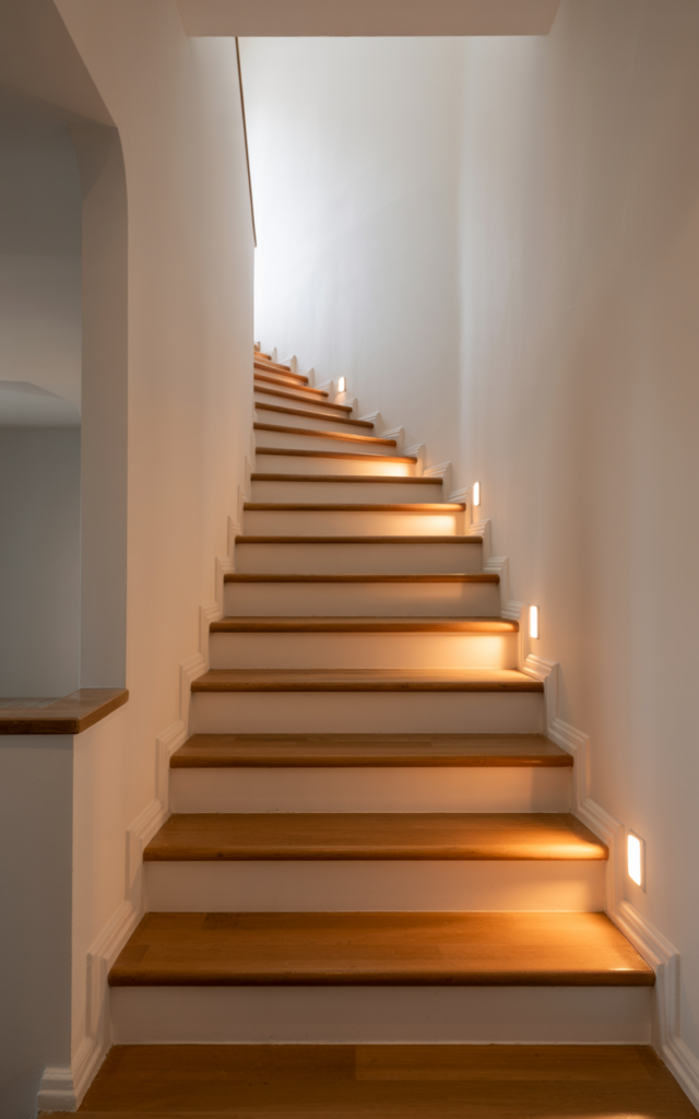 Install motion-sensor lighting for convenience.