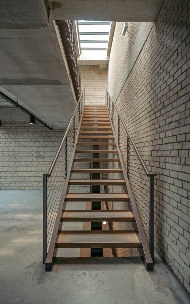 Install open risers for an airy feel