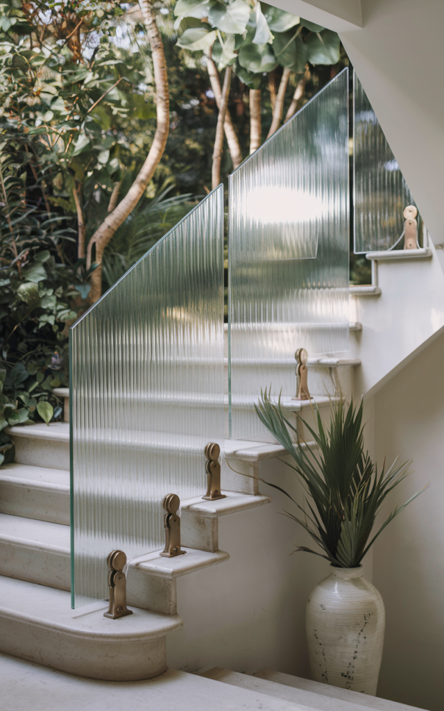 Introduce Textured or Ribbed Glass Panels