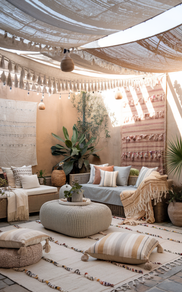 Introduce layered textiles for softness 🧺