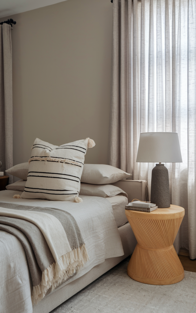 Keep Bedrooms Minimal but Soft