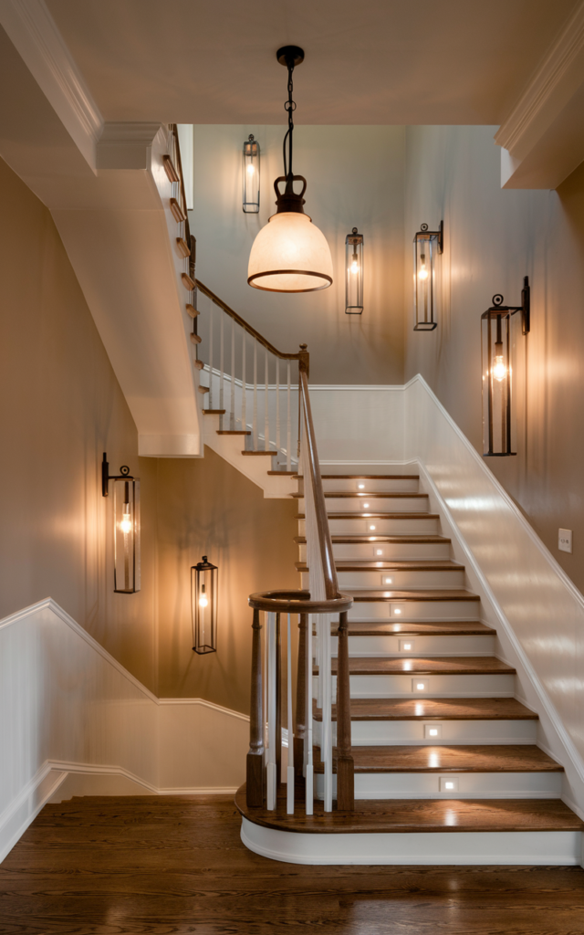 Layer multiple light sources for depth.