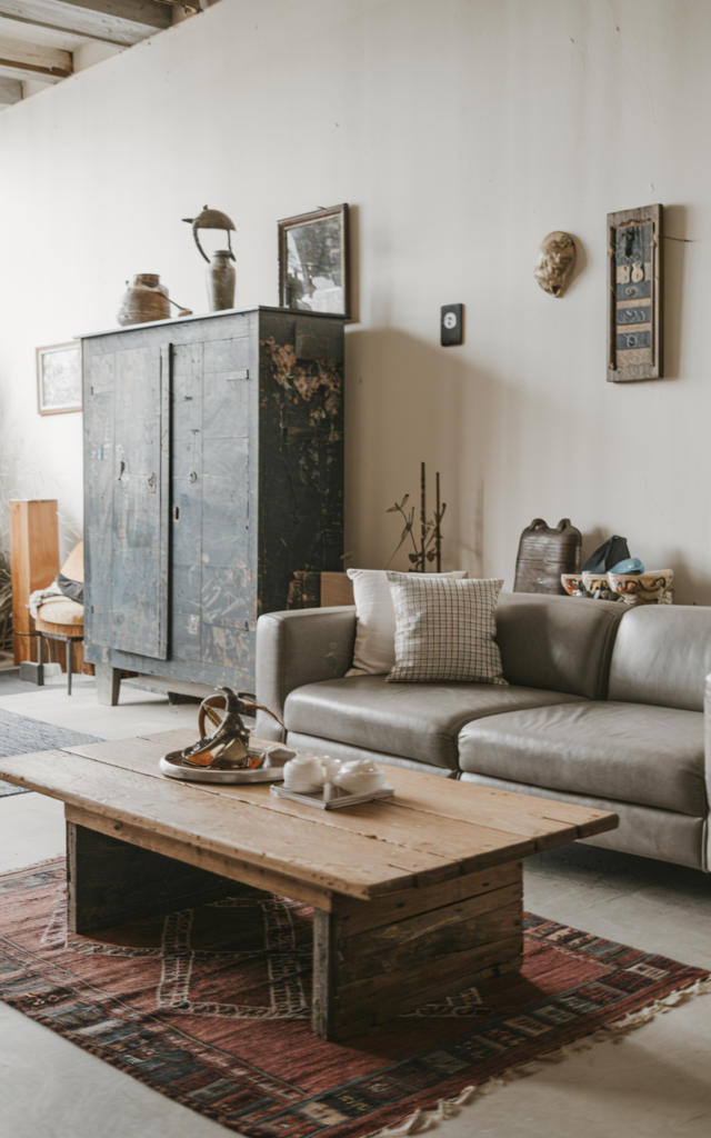 Mix Vintage Pieces with Clean Modern Lines