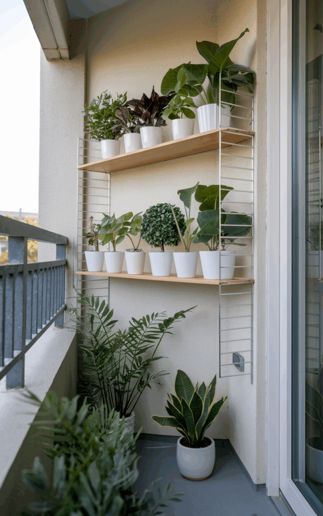 Mount Floating Shelves for Lightweight Pots