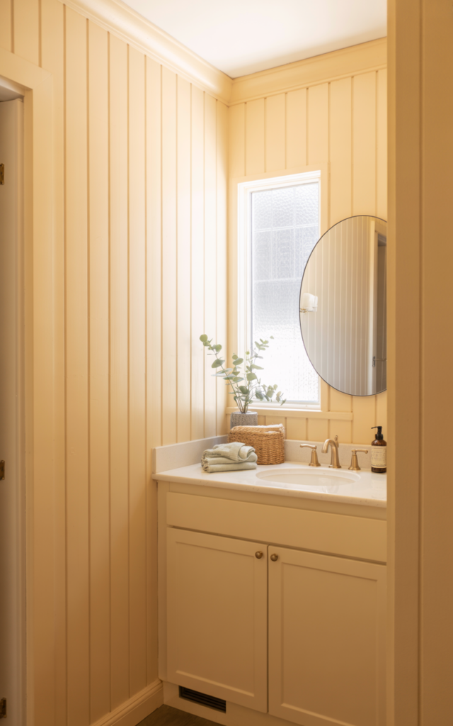 Paint Your Board and Batten a Soft Warm White