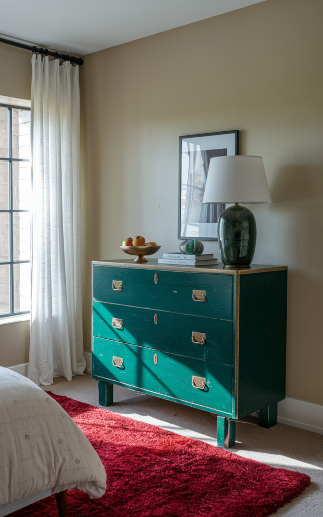 Paint a Vintage Dresser a Bold Statement Color