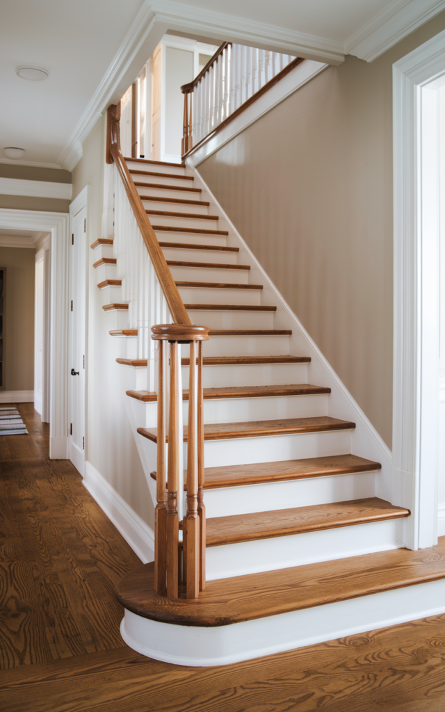 Paint the Risers and Keep the Treads Wood