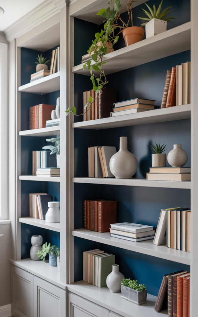 Paint the back panel a bold contrasting color 🎨