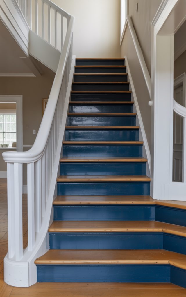 Paint the risers a bold contrasting color