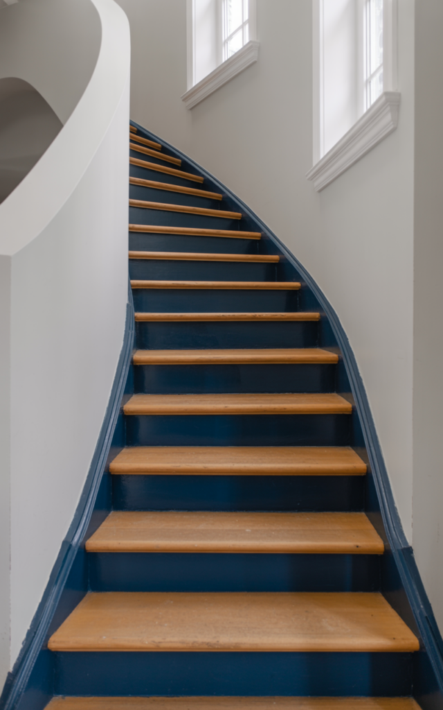 Paint the risers in a bold accent color