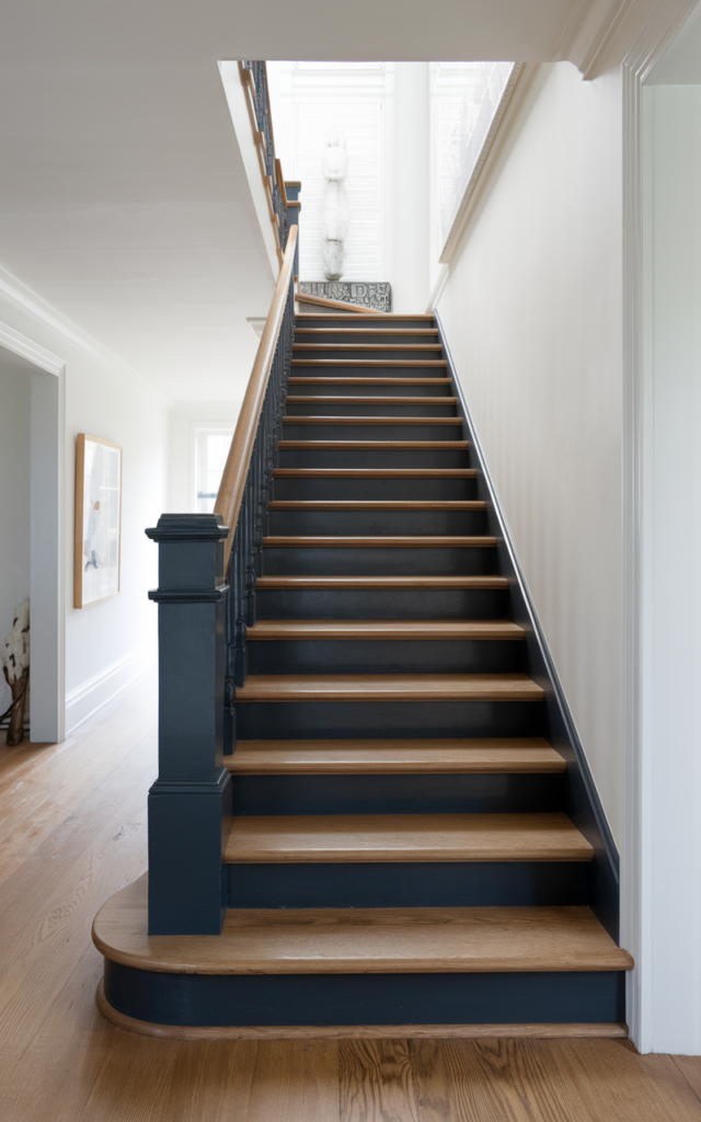 Paint the risers in a bold accent color