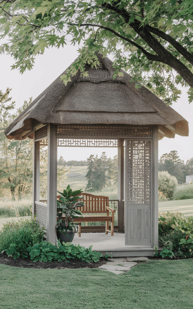 Place a Corner Gazebo to Shield Key Sightlines