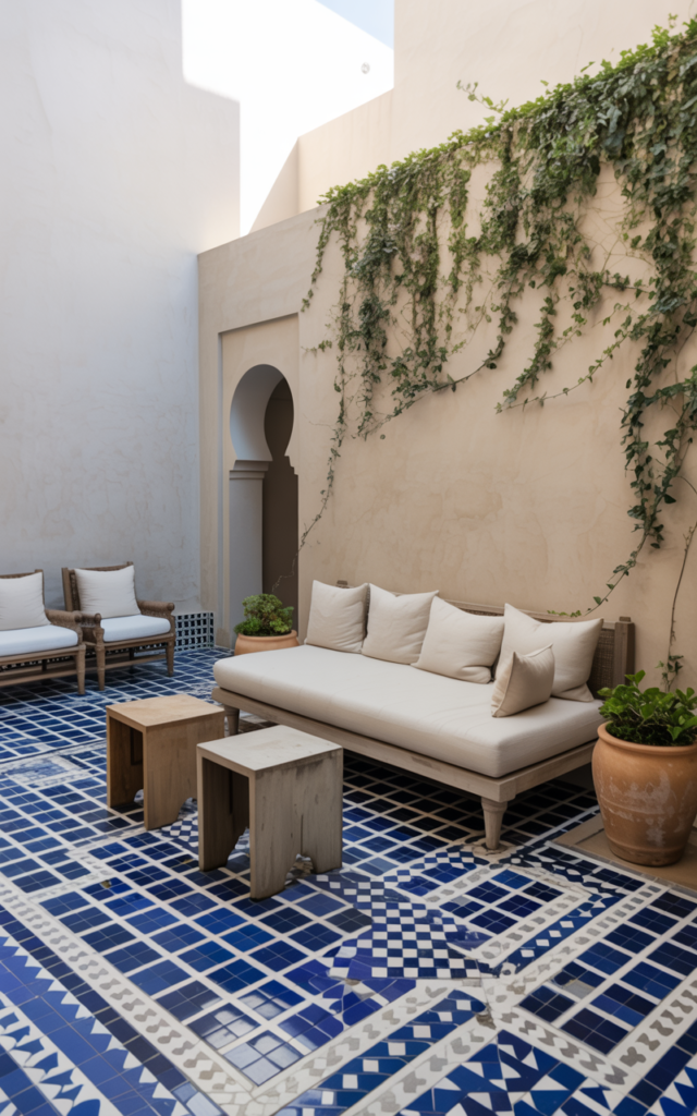 Play with bold tiles to add personality 🎭