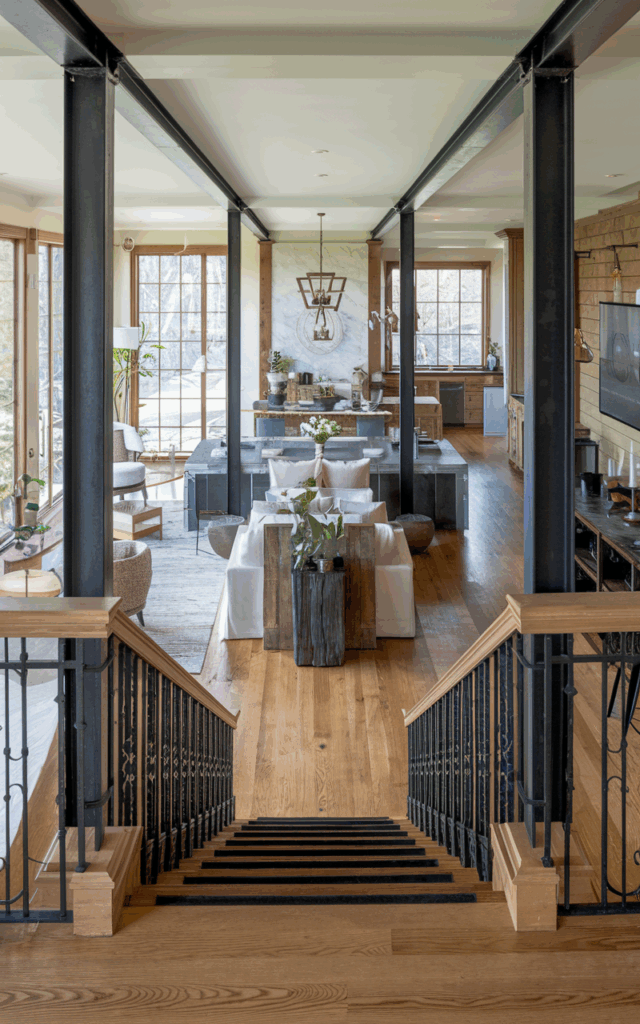 Position Stairs Along the Perimeter Wall