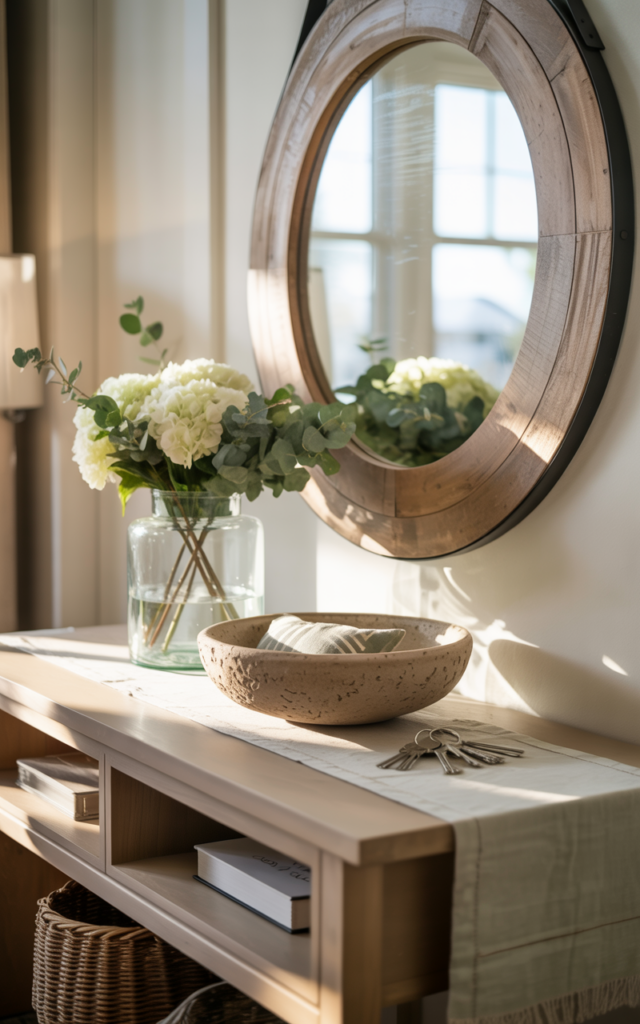 Refresh Your Entryway with a Seasonal Console Setup