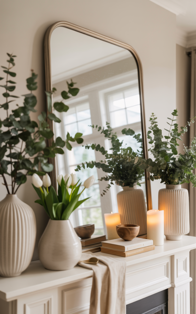 Refresh Your Fireplace Mantel with Seasonal Decor