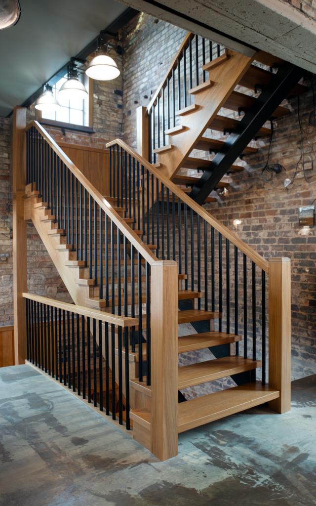 Replace basic balusters with sleek metal rails