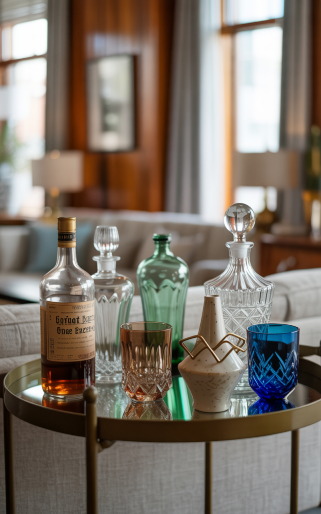 Style a Bar Cart with Thrifted Glassware