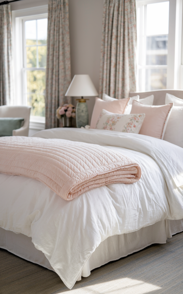 Switch to Lighter Bedding in Soft Pastels