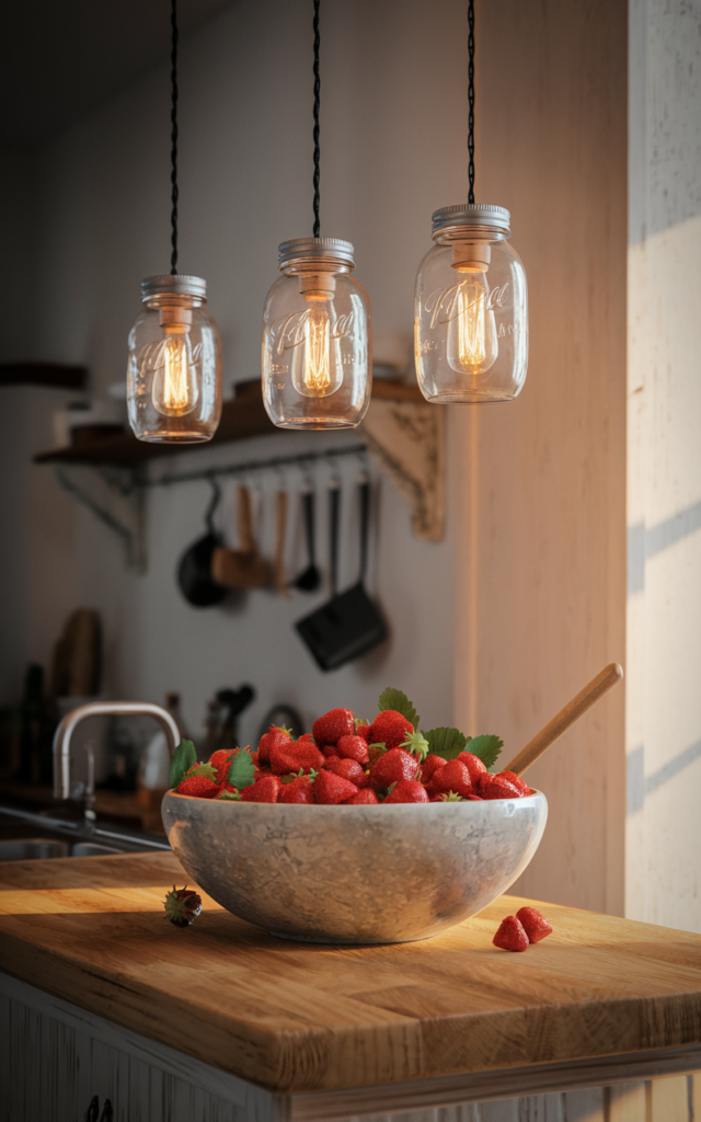 Transform Mason Jars into Charming Light Fixtures