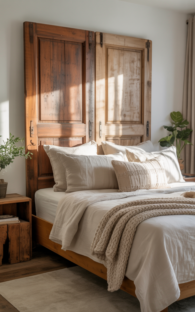 Turn an Old Door into a Headboard