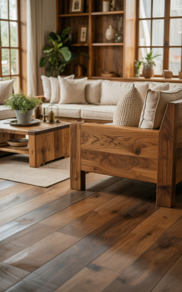 Use Warm Wood Tones Instead of Cool Finishes