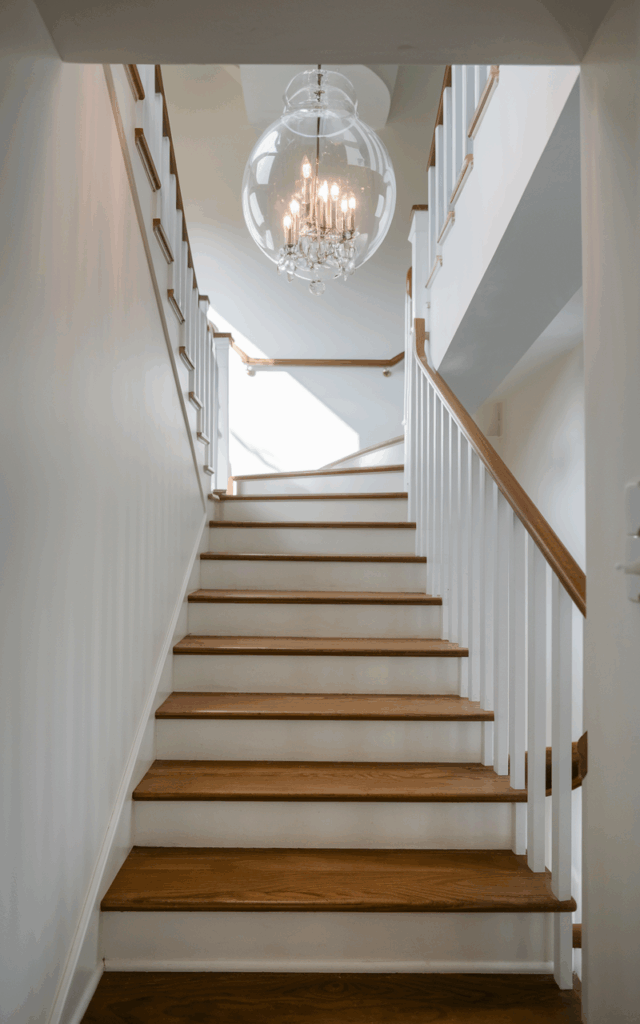 Use a Clear Acrylic Chandelier for a Barely-There Look