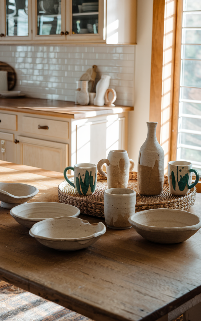 Use ceramics and handmade pieces