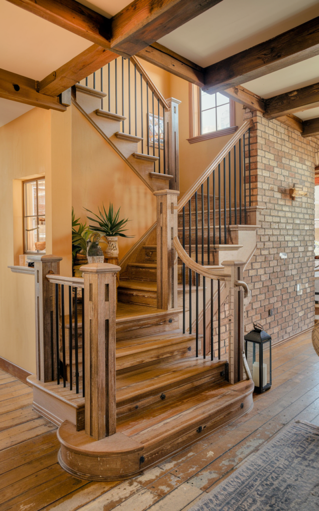 Use reclaimed wood for rustic character