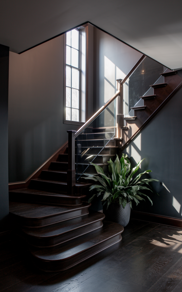 Use smoked glass for a moody modern feel