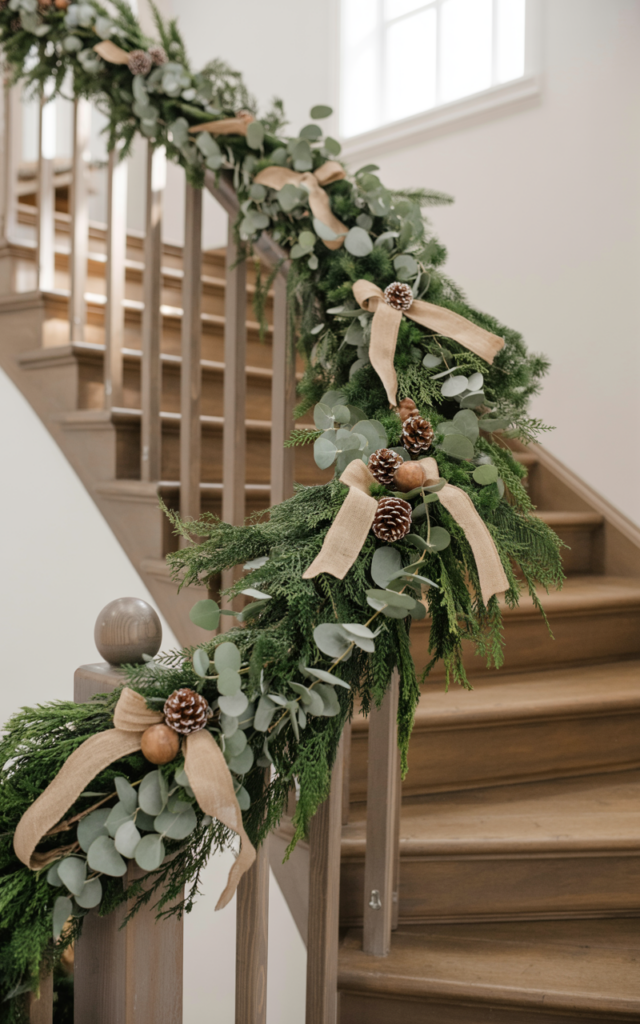 Weave Fresh Eucalyptus Into Faux Garland