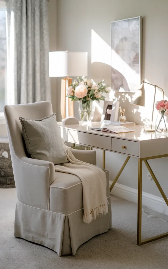 Add a comfortable, pretty chair