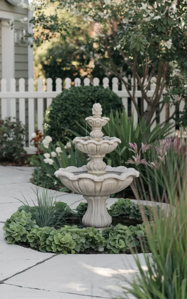 Add a focal point fountain 💧