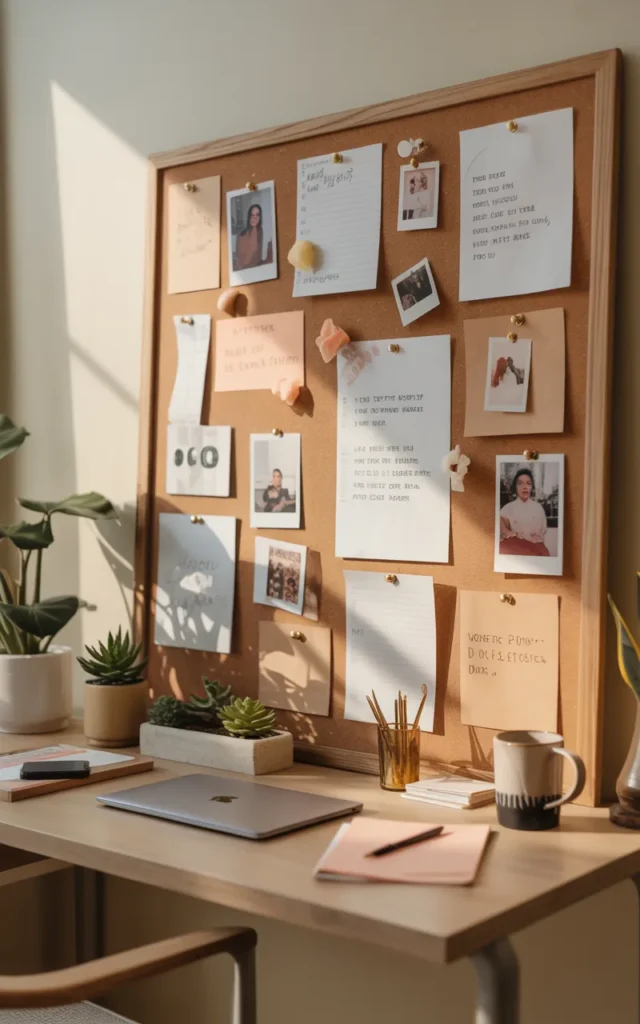 Add a pinboard or vision board