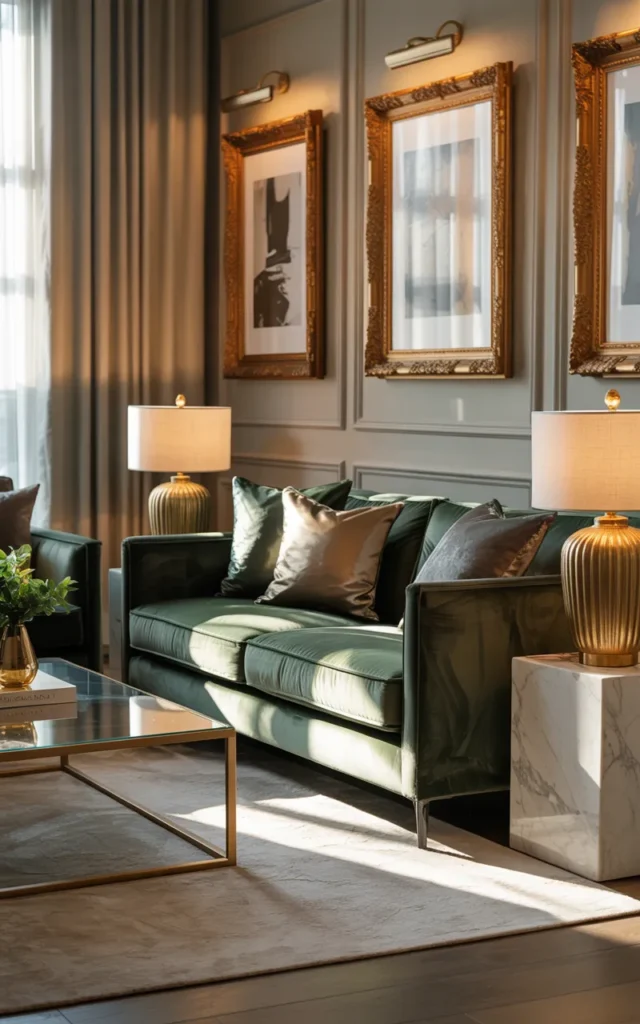 Add a touch of metal for contrast ✨