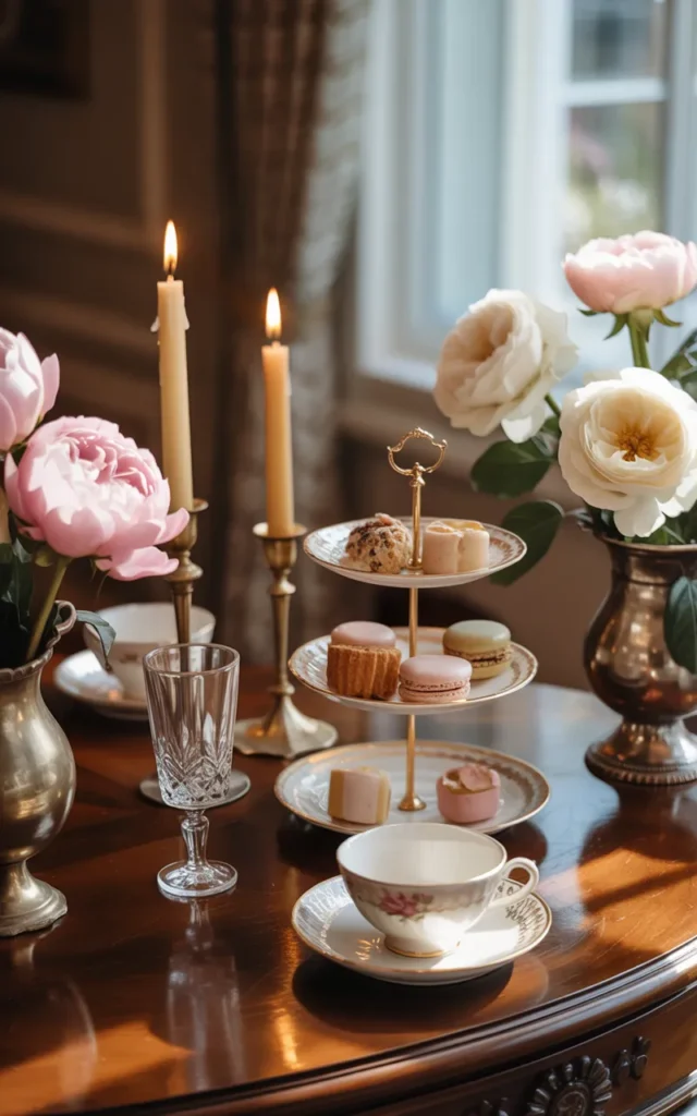 Add candle holders for a soft glow 🕯️