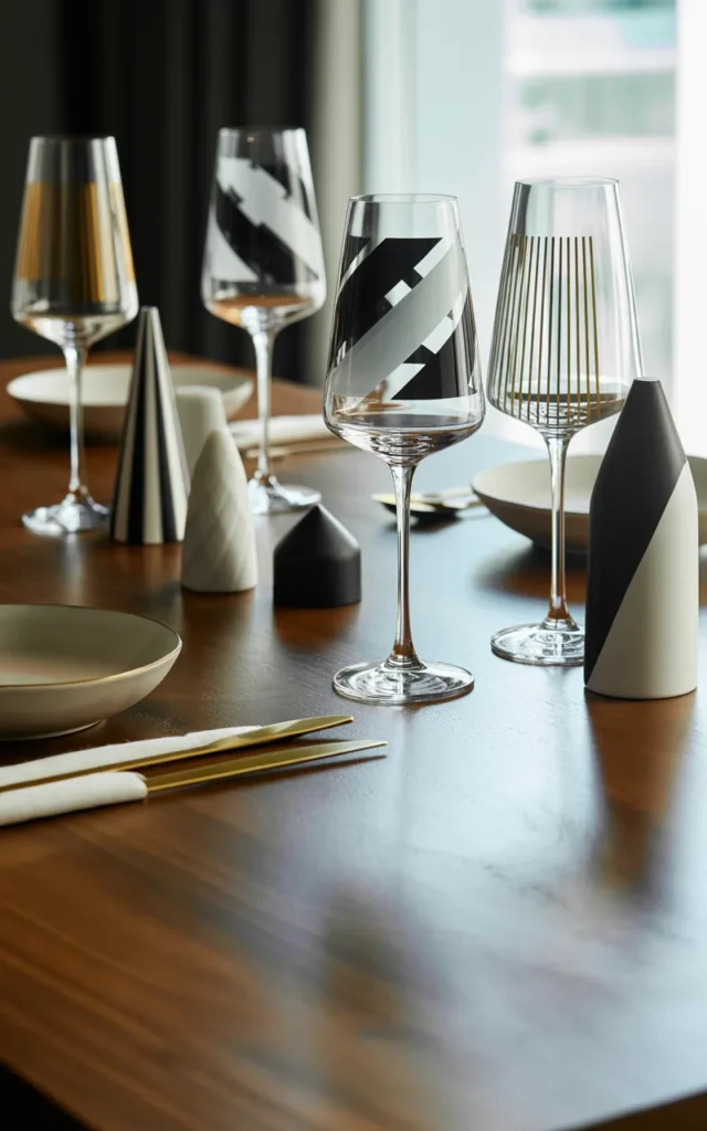 Add geometric patterns for a bold statement 🔷