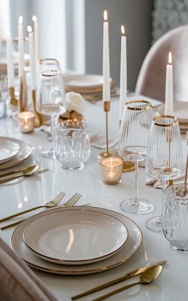 Add gold rim detailing for a luxe finish ✨