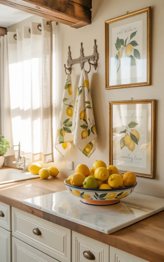 Add lemon-themed accents 🍋