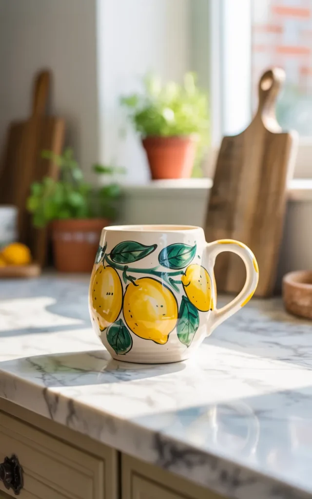 Add little lemons for a fresh kitchen vibe 🍋